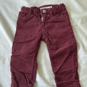 Bonpoint Maroon Corduroy Trousers
